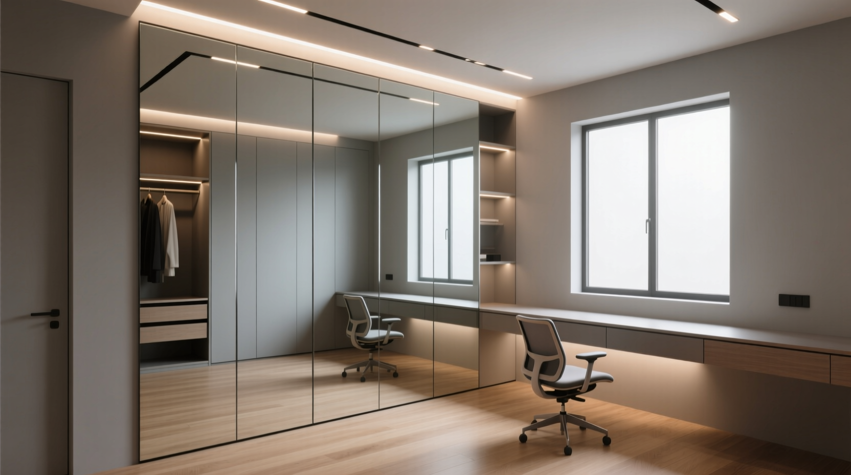 mirrored closet interior worth it for studios
