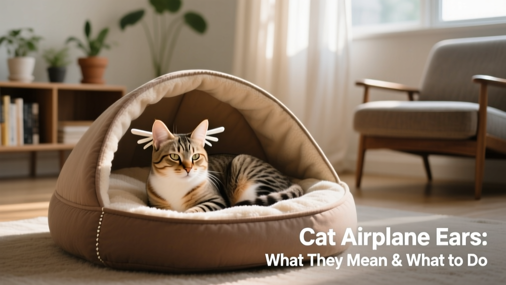 Cat resting calmly in a cozy, covered bed with soft fleece lining, positioned in a quiet corner of a room
