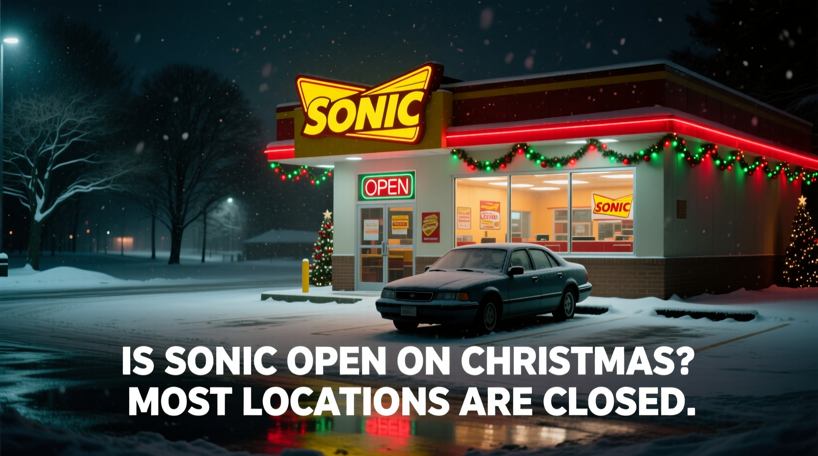 is sonic open on christmas