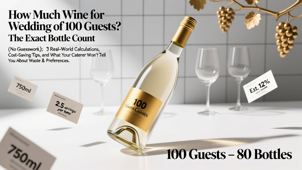 Wine for 100-Guest Wedding: Exact Bottle Count (2026)