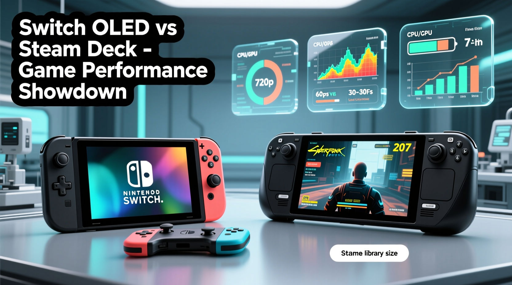 switch oled vs steam deck which handheld gives better game performance
