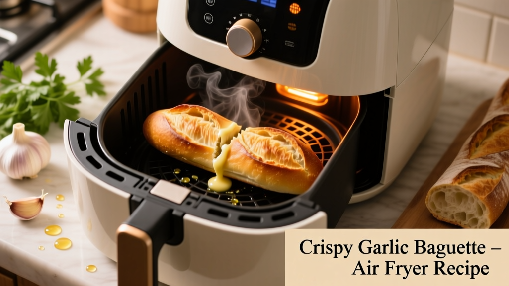 Air Fryer Garlic Baguette: Crispy, Golden & Oil-Light