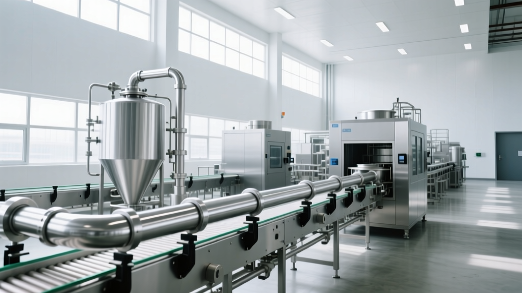 How Food Equipment Manufacturers Engineer Sanitary Processing Lines