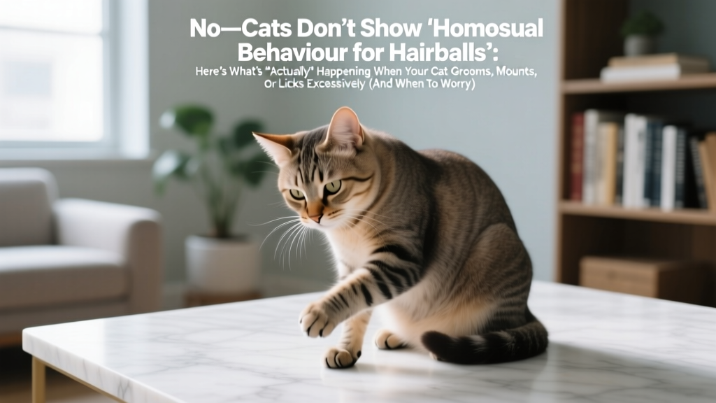 No—Cats Don’t Show 'Homosexual Behavior for Hairballs'