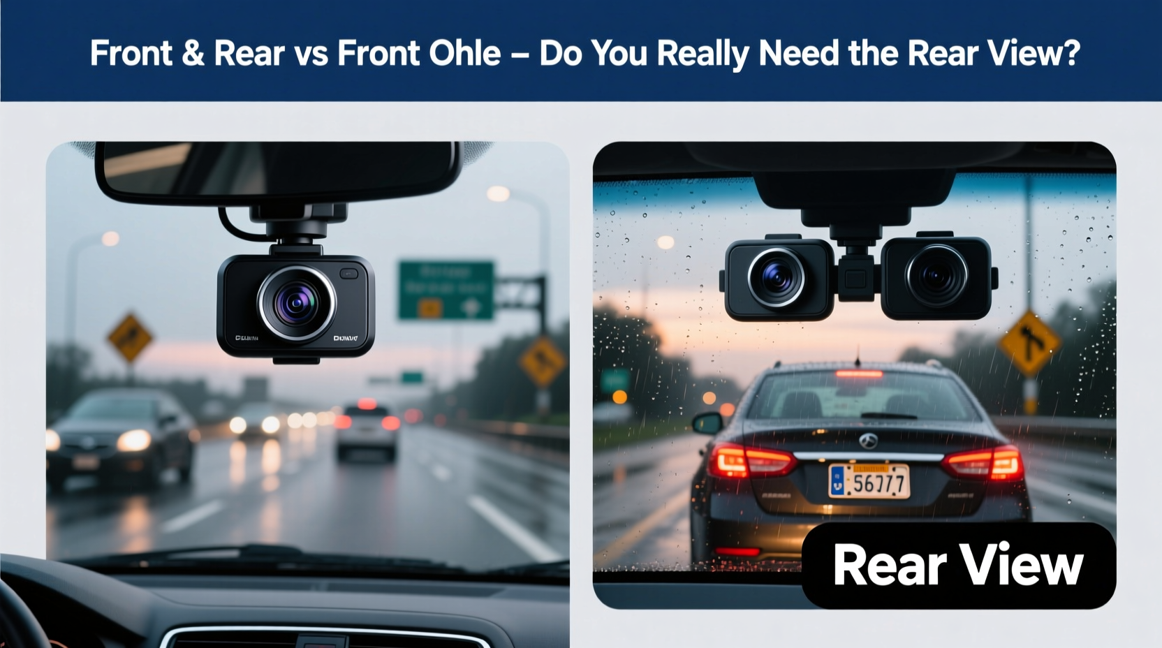 dash cams front and rear vs front only do you really need the rear view