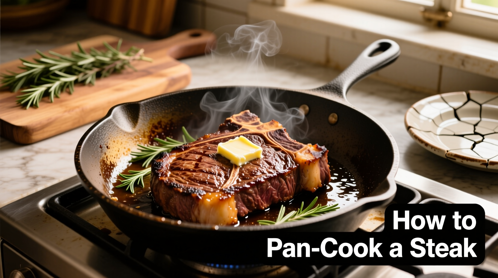 how do you pan cook a steak