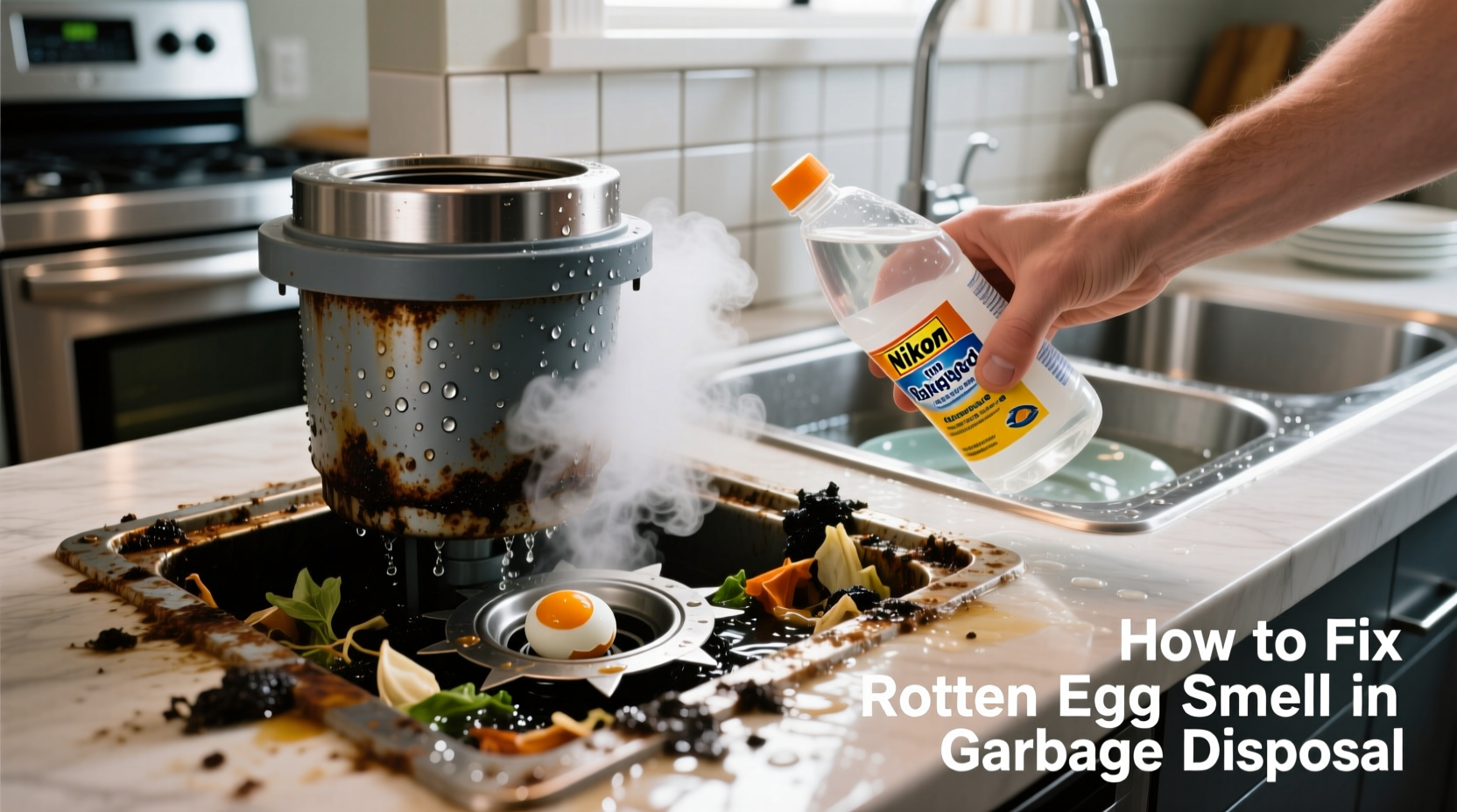 why does my garbage disposal smell like rotten eggs and how to clean it