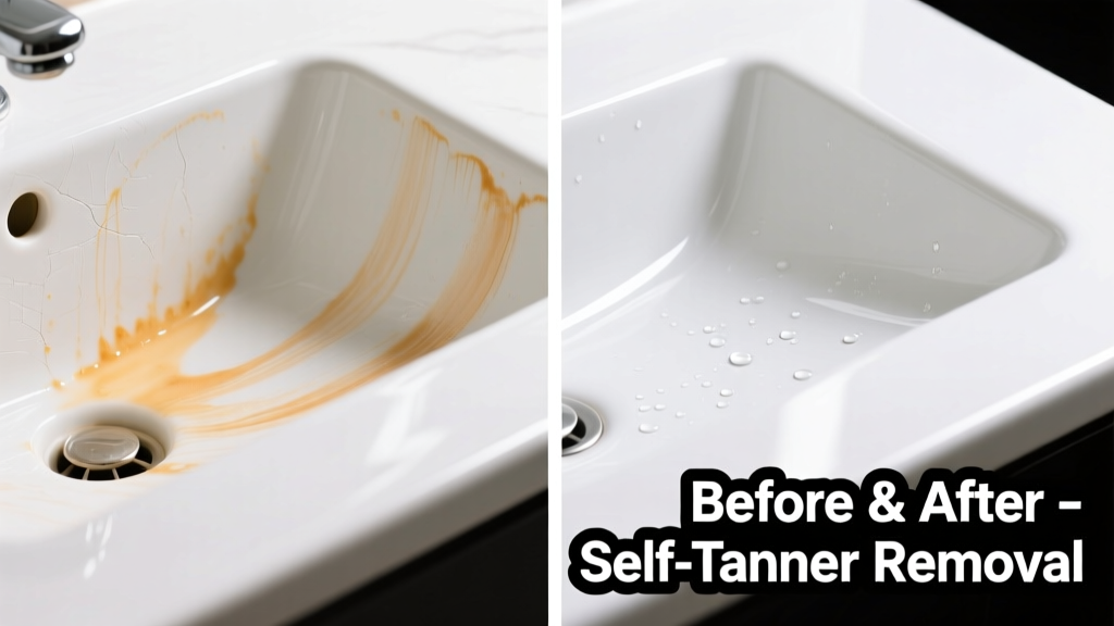 How to Remove Self Tanner from Porcelain Surfaces