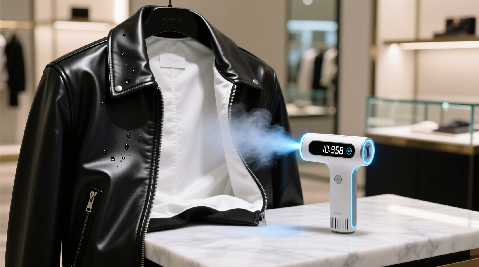 freshen leather jacket lining without water
