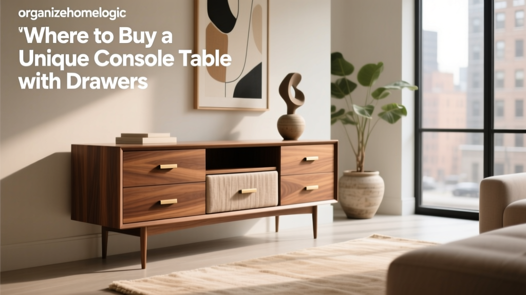 Where to Buy a Unique Console Table with Drawers