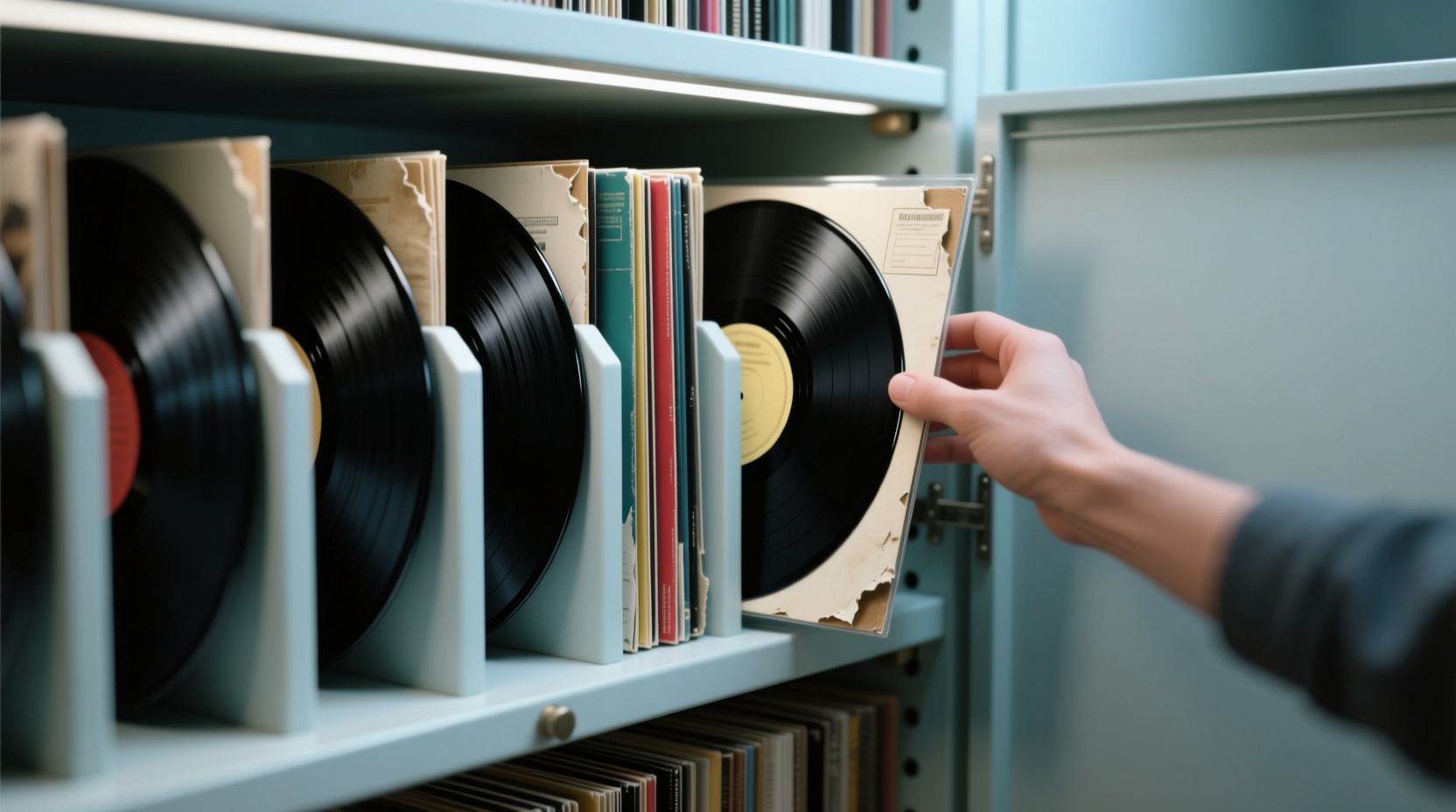vinyl record storage closet organization tips