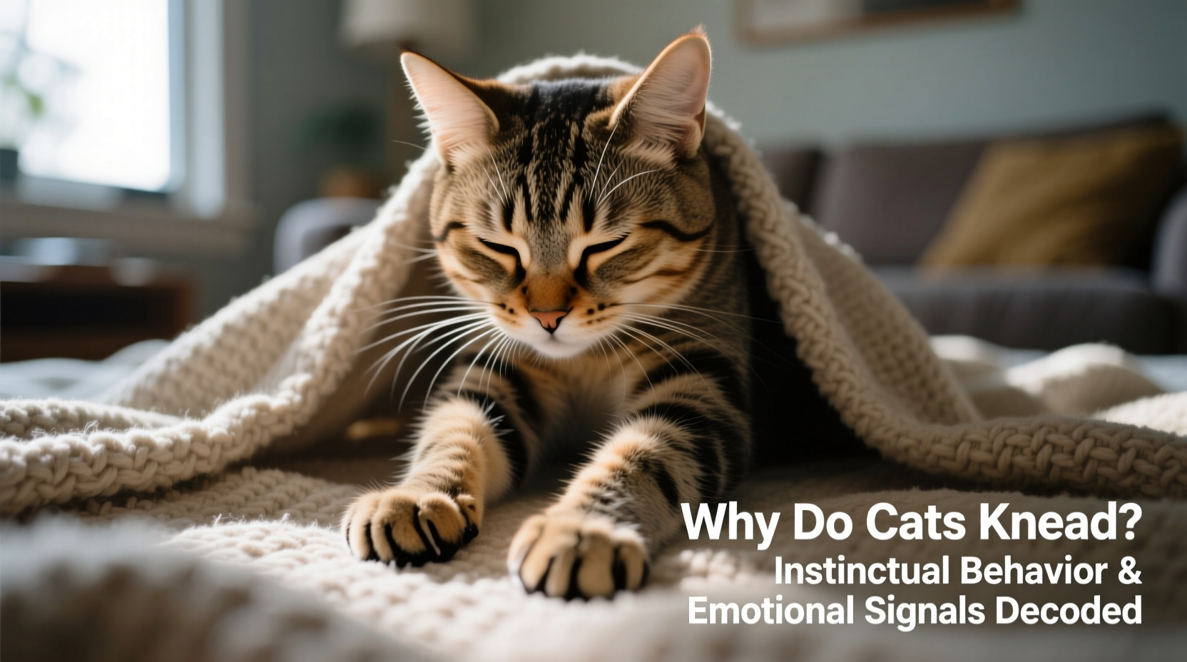 why do cats knead blankets instinctual behavior and emotional signals decoded