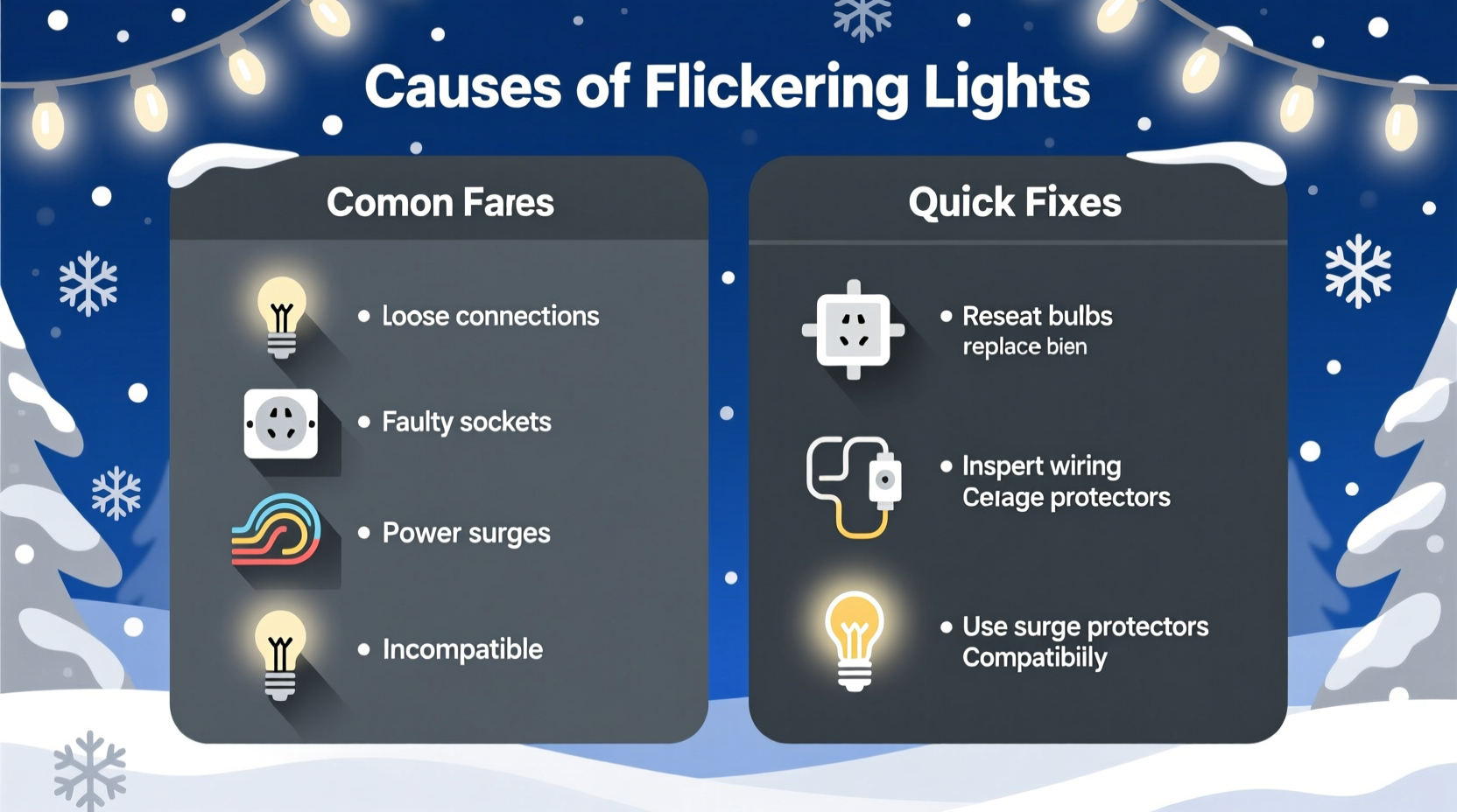 why do some christmas lights flicker causes and quick fixes for blinking strings