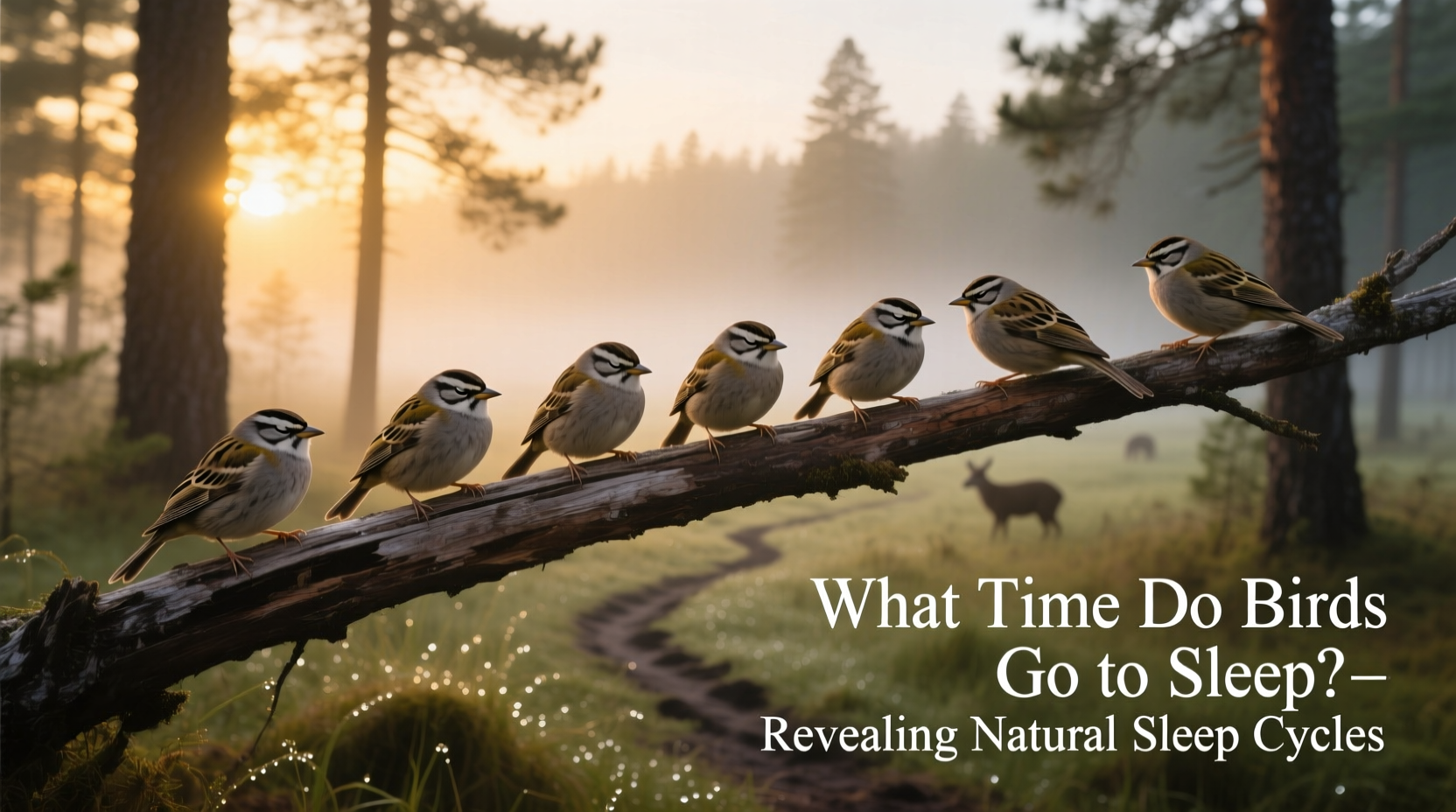 what time do birds go to sleep