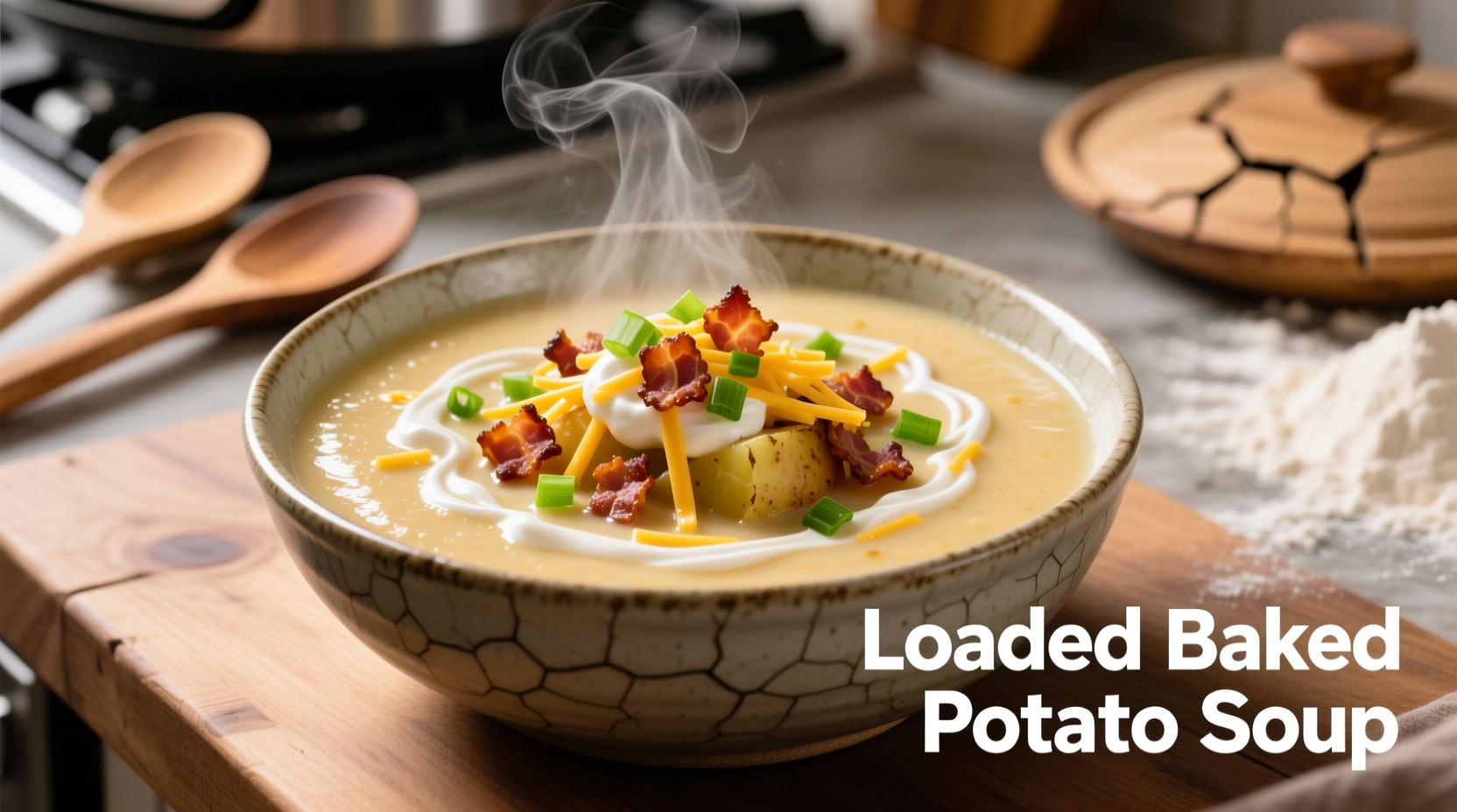 Instant Pot Loaded Baked Potato Soup in 25 Minutes