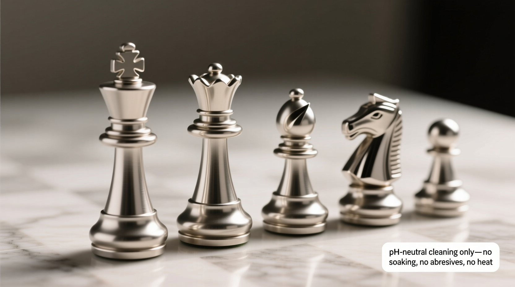 how to clean magnetic chess pieces safely