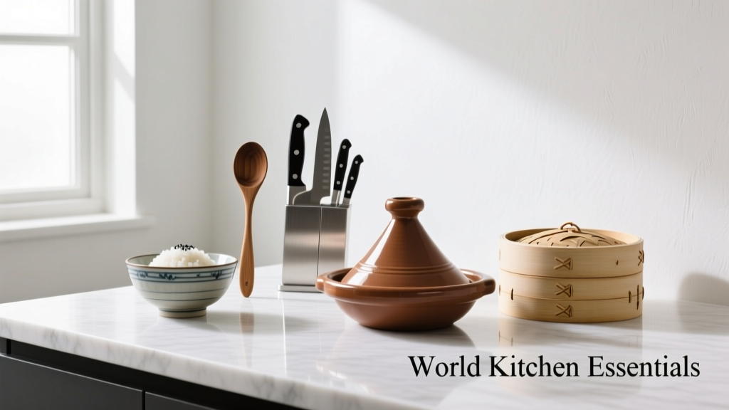 World Kitchens Essentials: Core Tools, Ingredients, and Techniques Across Seven Global Cuisines