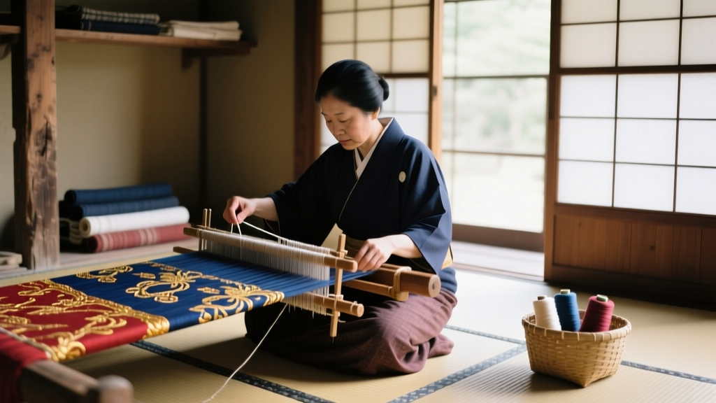Exploring Kyoto Nishijin Ori Kimono Weaving Workshops