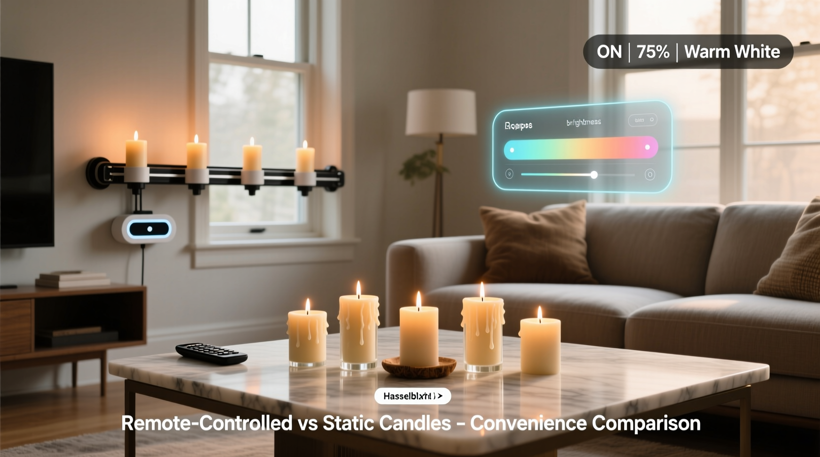remote controlled window candles vs static sets which offers more convenience
