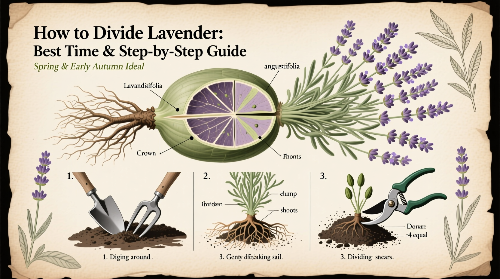 Divide Lavender in 5 Steps | TheHomeSprouts