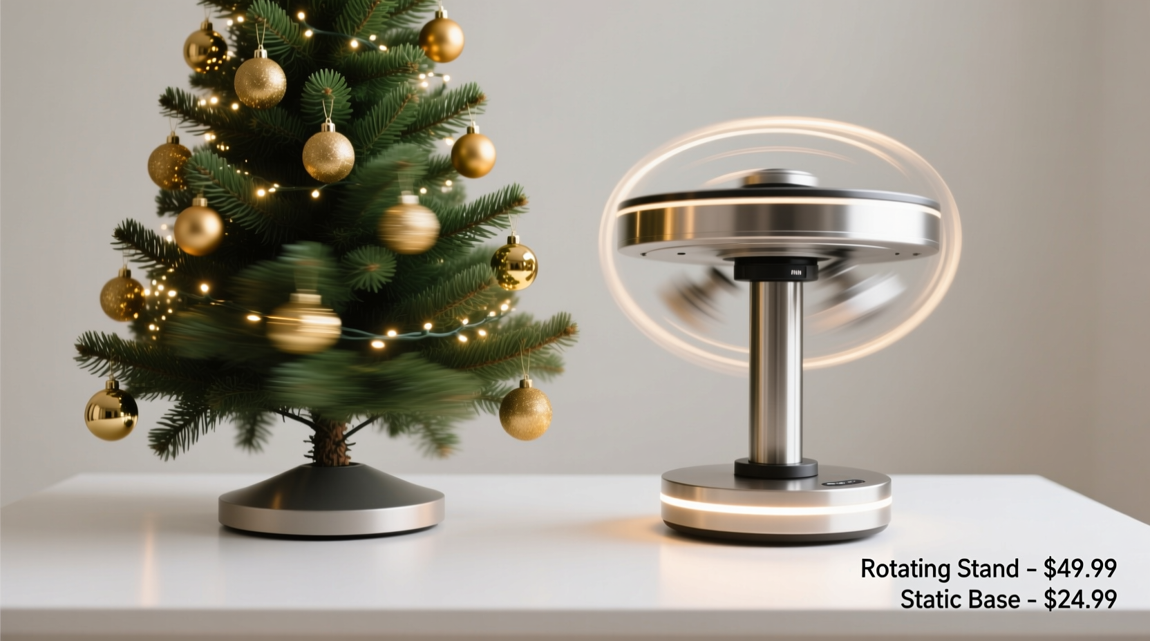 is a rotating christmas tree stand worth the extra cost for even viewing