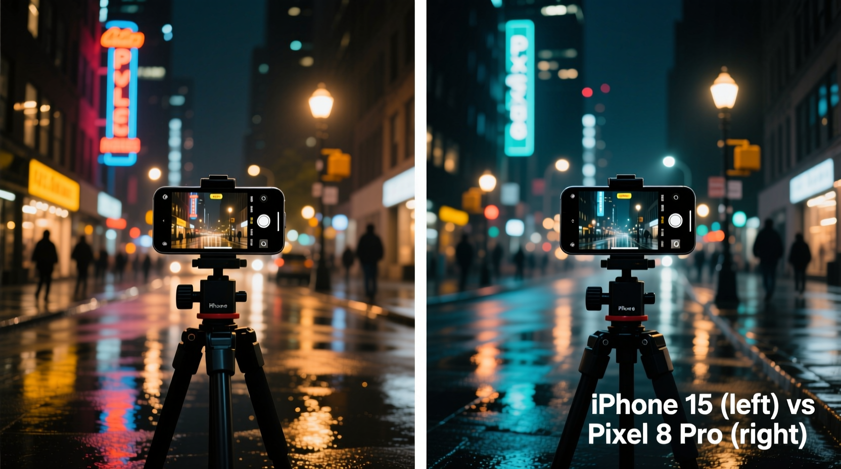 iphone 15 vs pixel 8 pro night mode photos compared in real conditions