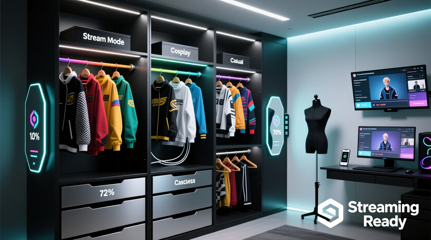 closet organization tips for hybrid gamers