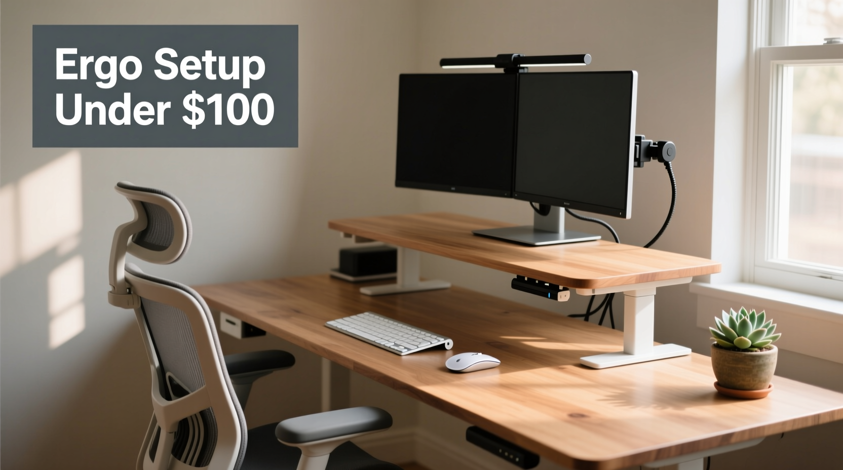 ergonomic desk setup essentials for remote workers under 100