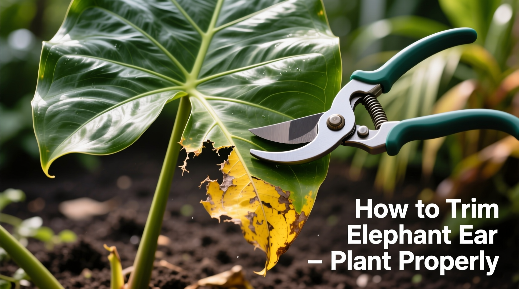 Trim Elephant Ear Plants: 5 Steps | TheHomeSprouts
