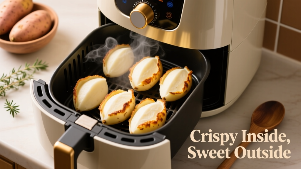 White Sweet Potatoes in Air Fryer: Crispy & Tender