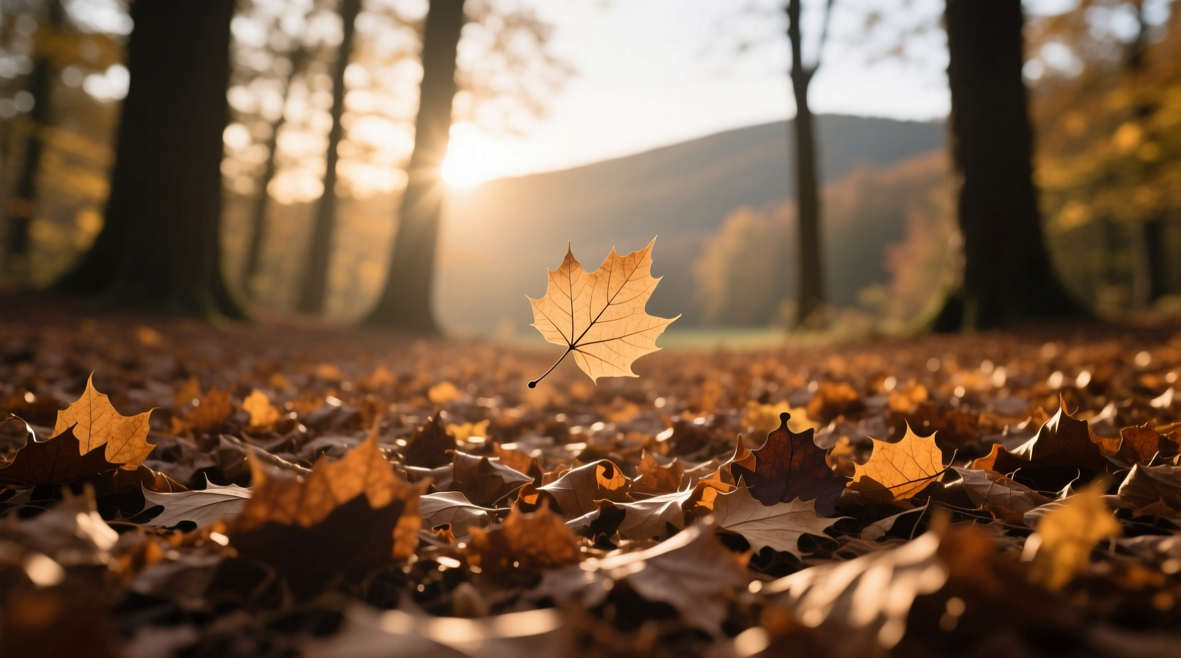 fall brown leaves