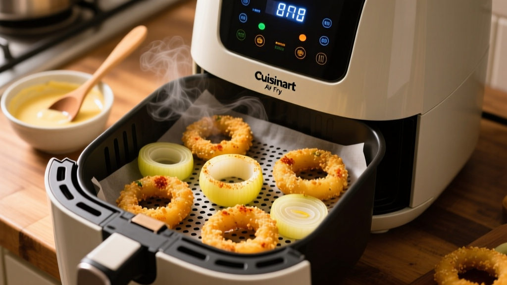 Crispy Onion Rings in Cuisinart Air Fryer