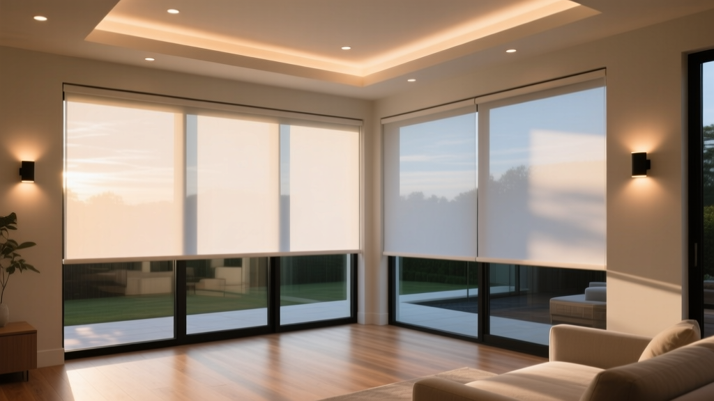 Sunroom Lighting: Motorized Shades + Tunable White