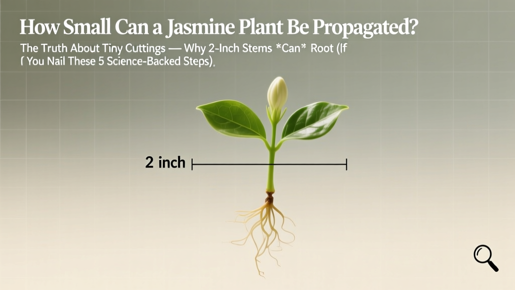 How Small Can a Jasmine Plant Be Propagated?