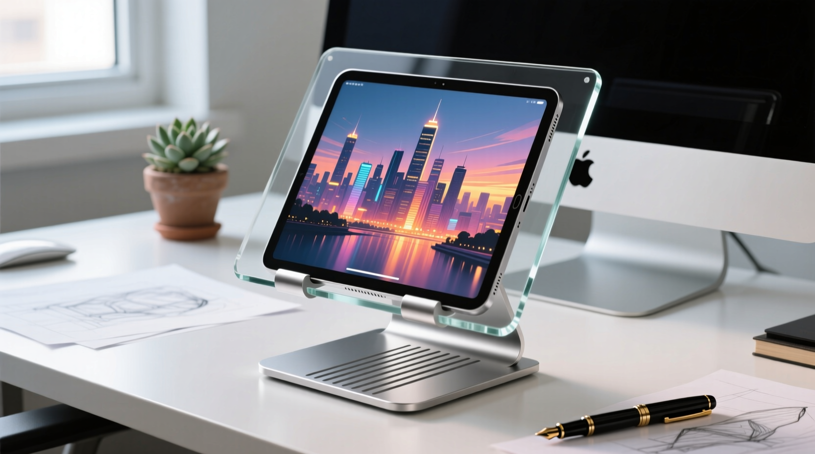 diy imac like ipad stand