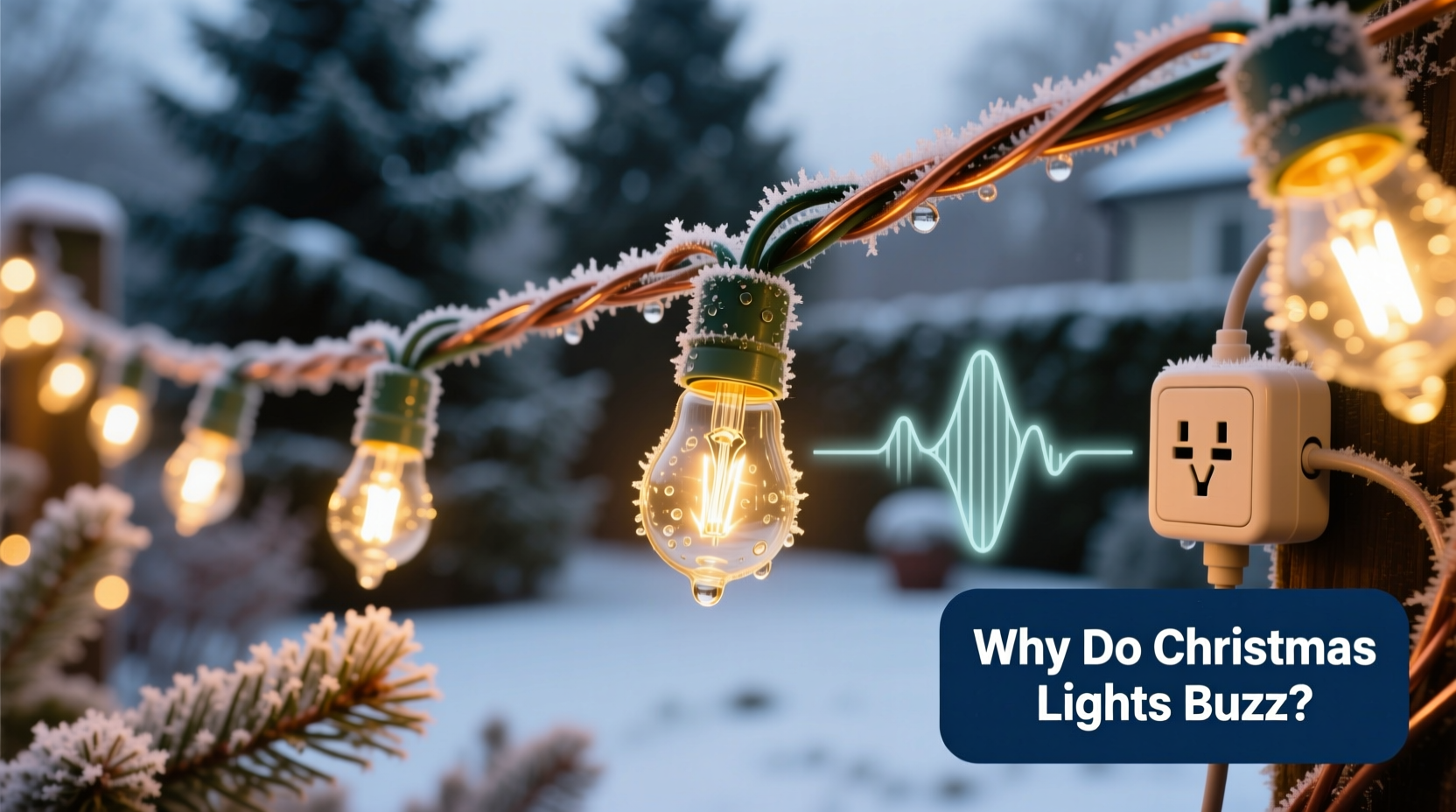 why do some christmas lights buzz softly identifying the source