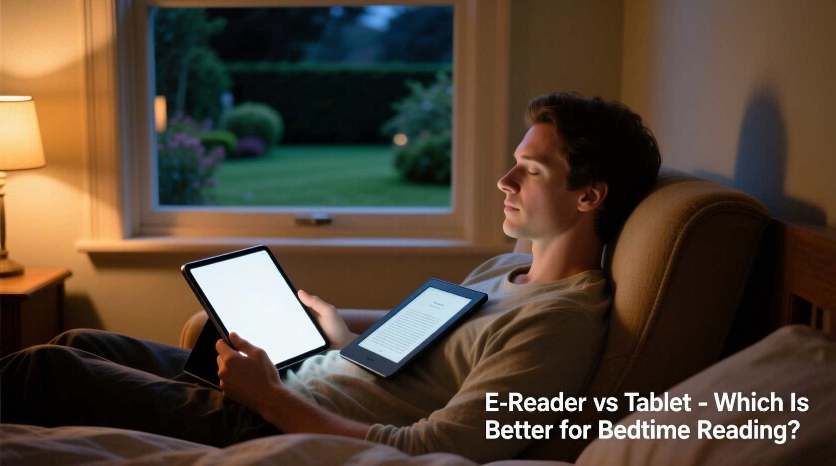 tablet vs e reader for bedtime reading which is better for eye strain