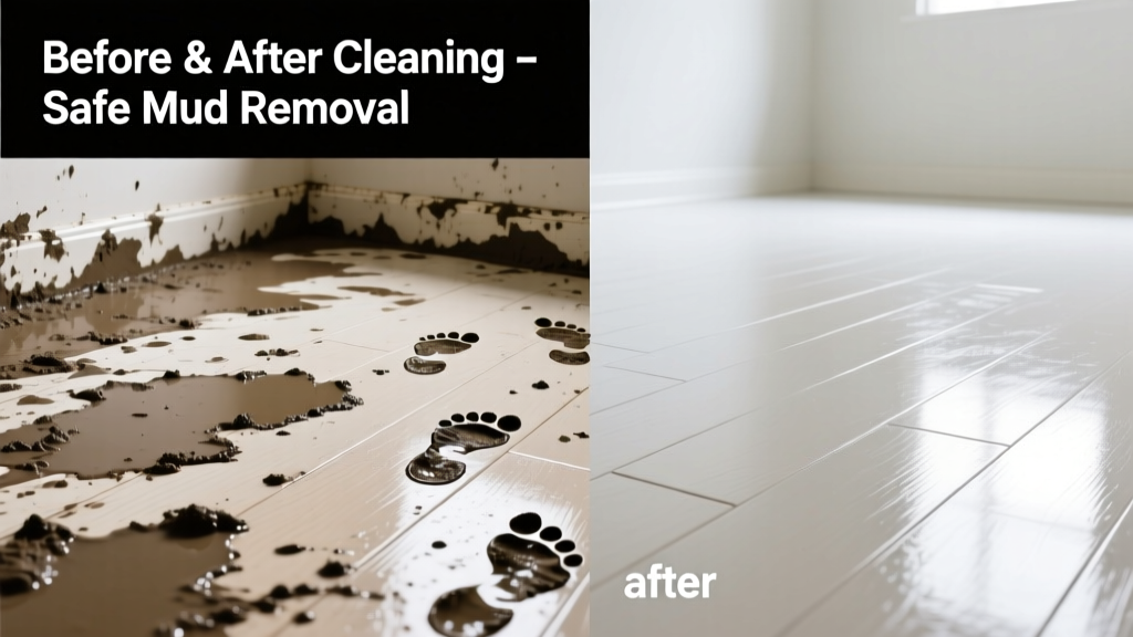 How to Remove Mud from Vinyl Flooring Safely
