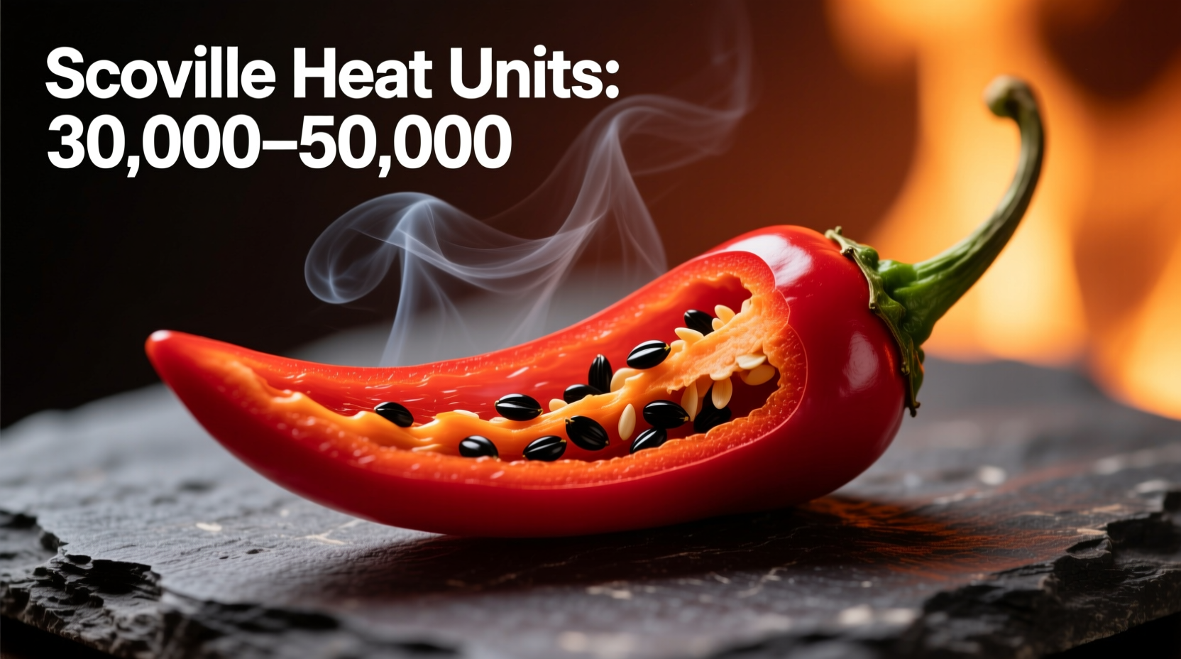 Cayennepfeffer Schärfe: 30.000–50.000 SHU im Vergleich