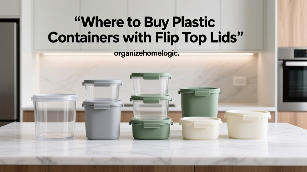Where to Buy Plastic Containers with Flip Top Lids