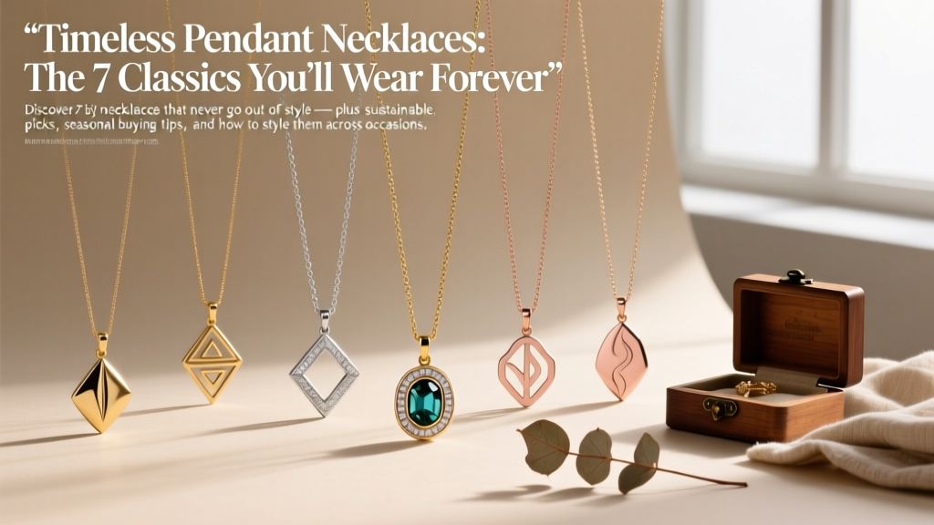 Timeless Pendant Necklaces: The 7 Classics You’ll Wear Forever