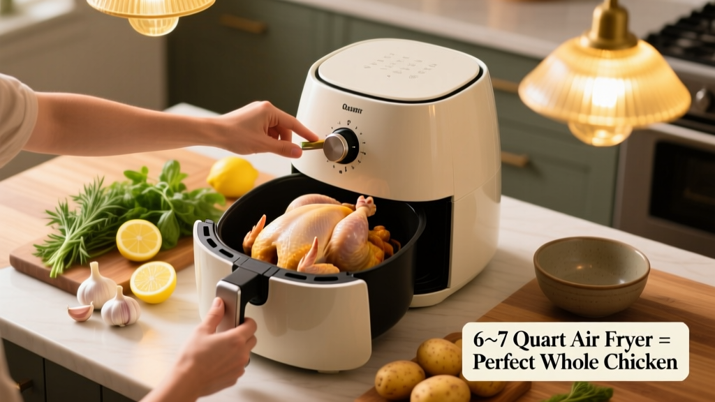What Size Air Fryer for a Whole Chicken? (Real-World Guide)