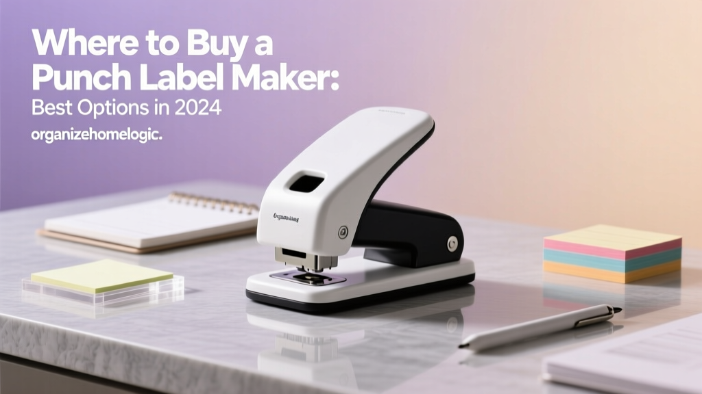 Where to Buy a Punch Label Maker: Best Options in 2024