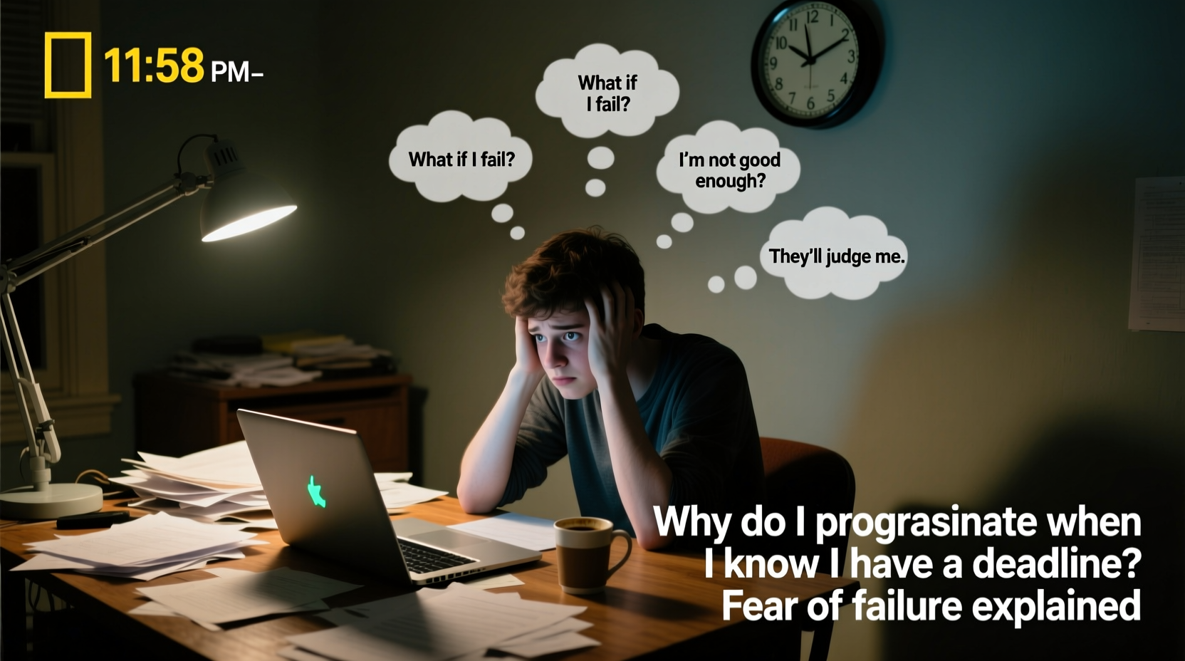 why do i procrastinate when i know i have a deadline fear of failure explained