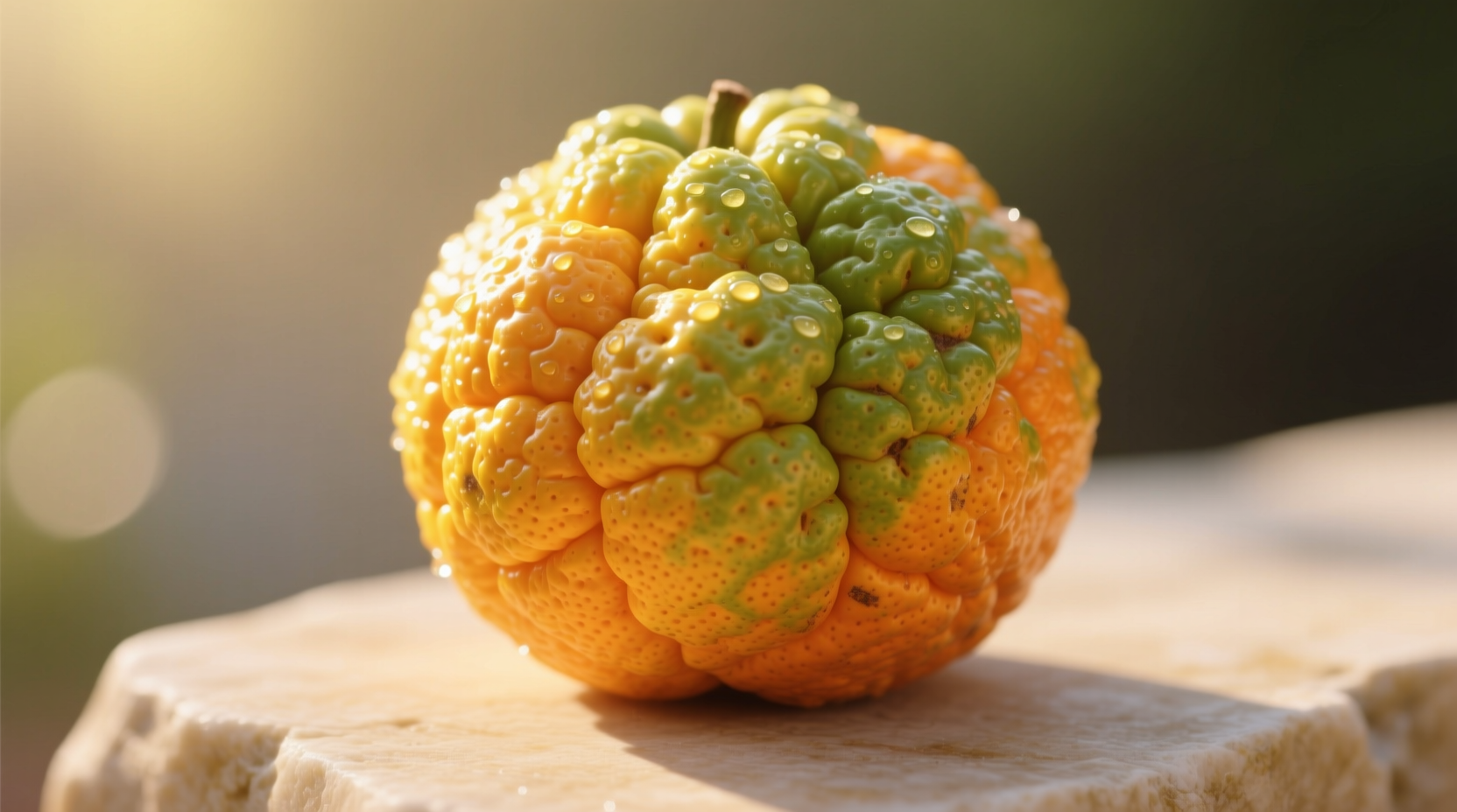 Ripe Ugli fruit with distinctive bumpy skin