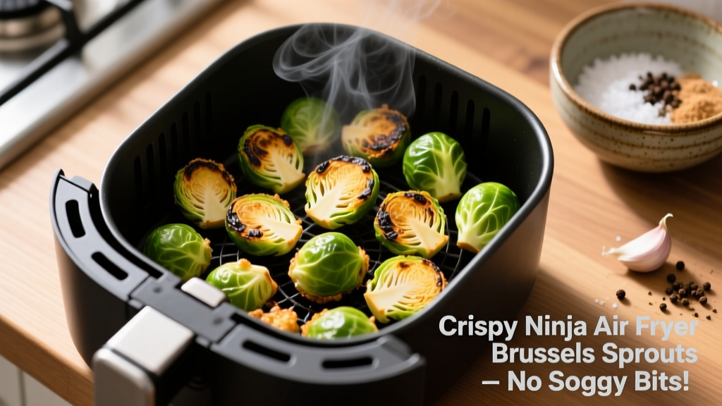 Crispy Ninja Air Fryer Brussels Sprouts (No Soggy Bits)
