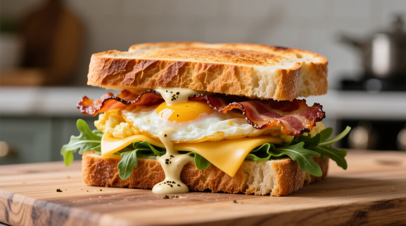 make better breakfast sandwiches with pressed crusty b