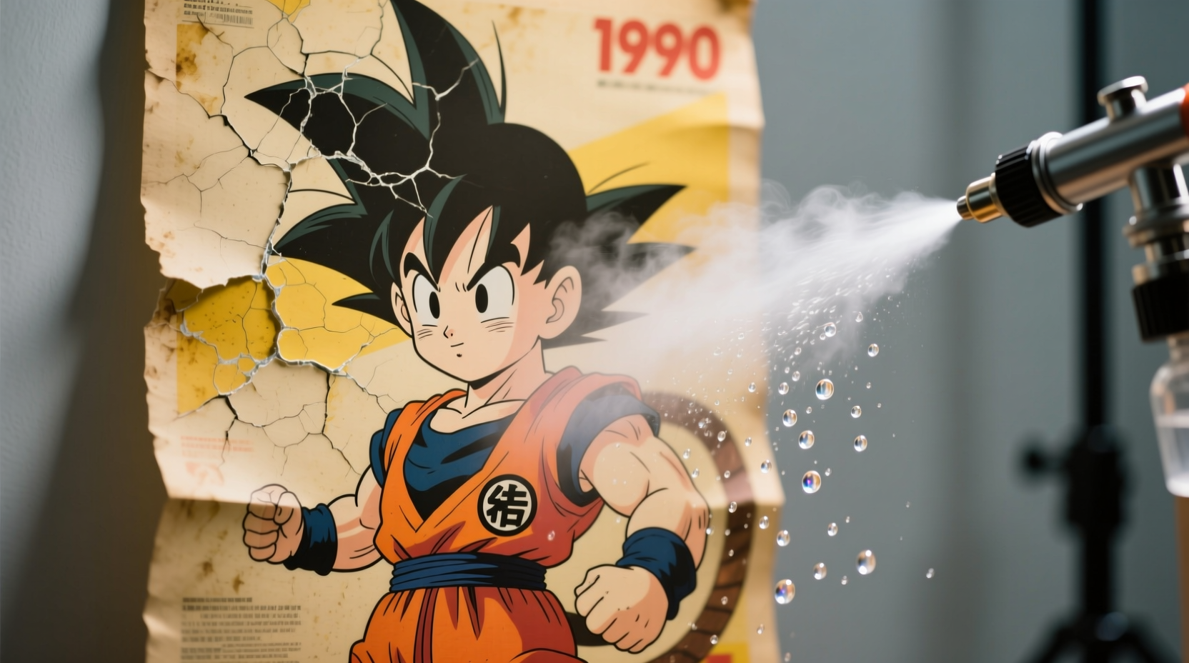 eco friendly cleaning restore faded anime posters