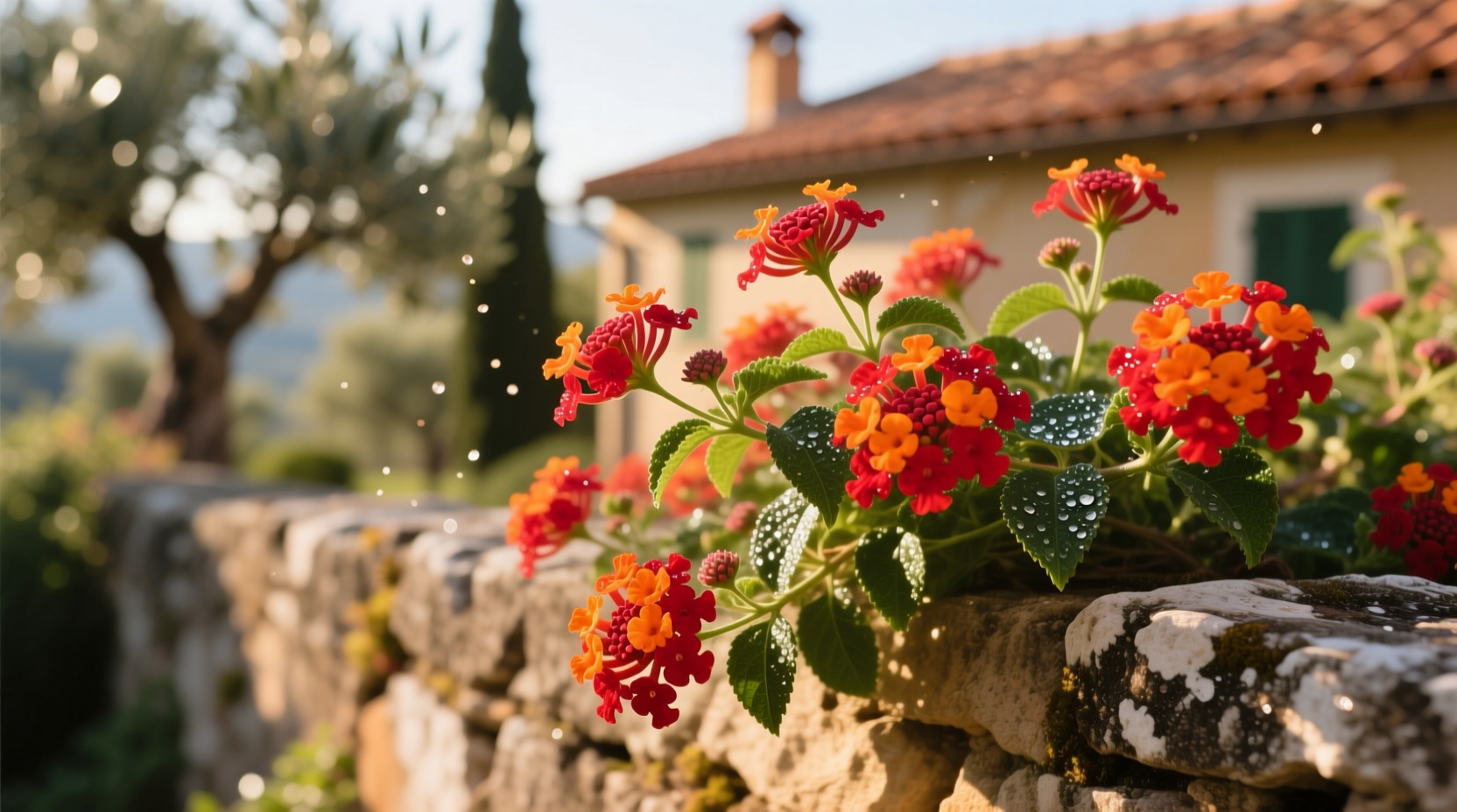 red lantana plant