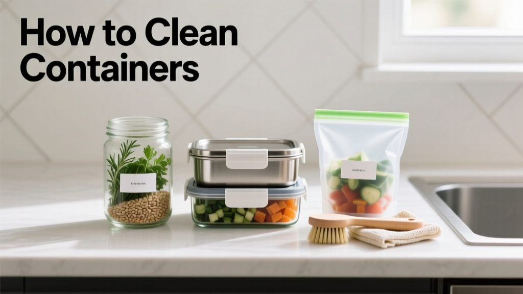 How to Clean Containers: A Minimalist’s Practical, Zero-Waste Protocol